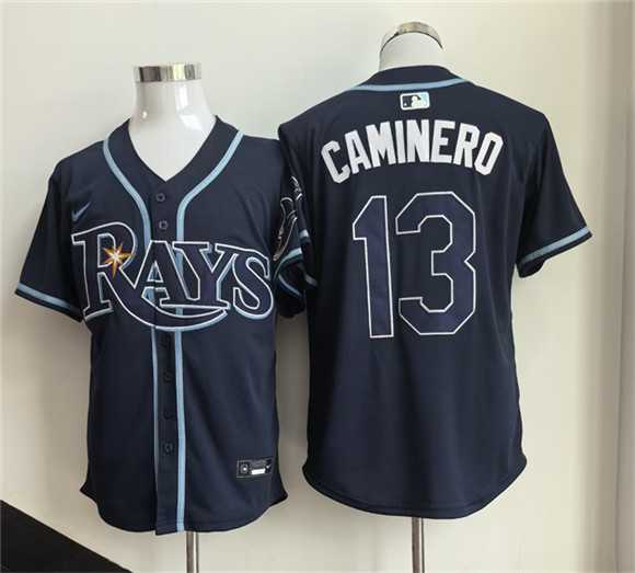 Men%27s Tampa Bay Rays #13 Junior Caminero Navy 2026 Limited Stitched Baseball Jersey->st.louis cardinals->MLB Jersey