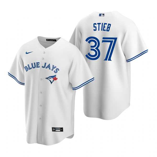 Mens Toronto Blue Jays #37 Dave Stieb Stitched Nike White Home Jersey Dzhi->toronto blue jays->MLB Jersey