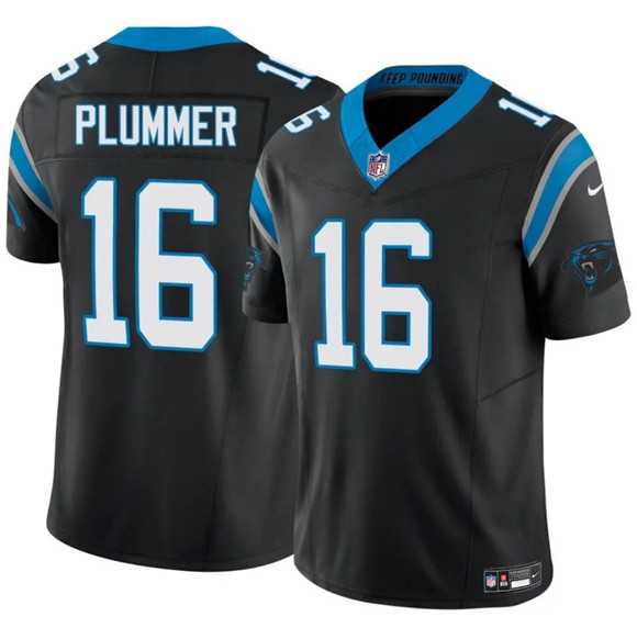 Men & Women & Youth Carolina Panthers #16 Jack Plummer Black 2024 F.U.S.E. Vapor Limited Stitched Jersey->carolina panthers->NFL Jersey