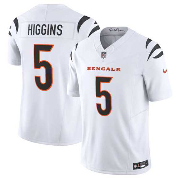 Men & Women & Youth Cincinnati Bengals #5 Tee Higgins White F.U.S.E. Vapor Untouchable Limited Stitched Jersey->cincinnati bengals->NFL Jersey