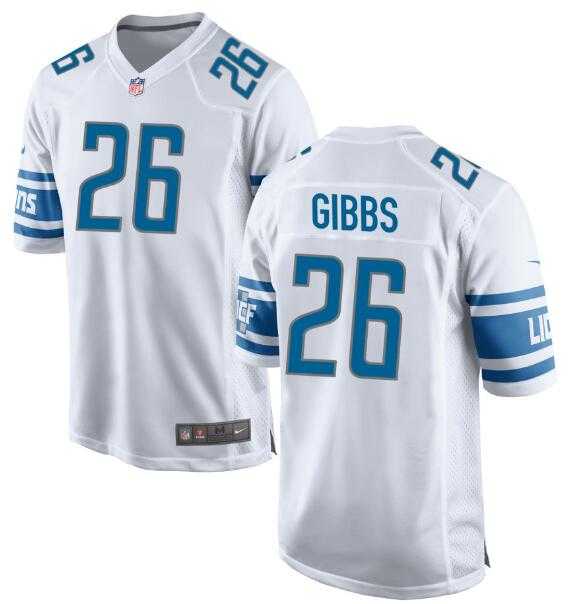 Men & Women & Youth Detroit Lions Jahmyr Gibbs #26 Nike White Official NFL Game Jersey->green bay packers->NFL Jersey