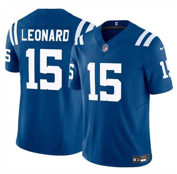 Men & Women & Youth Indianapolis Colts #15 Riley Leonard Blue 2025 F.U.S.E. Vapor Limited Stitched Jersey->indianapolis colts->NFL Jersey
