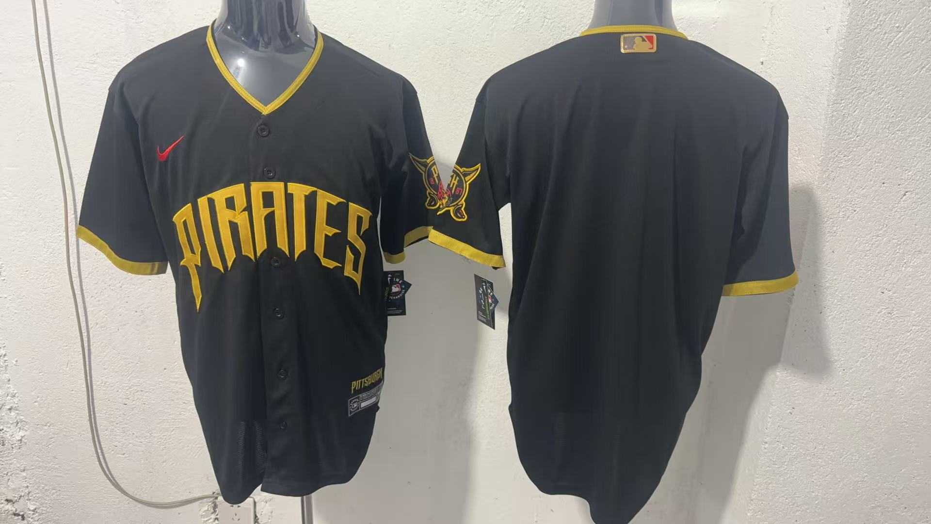 Men%27s Pittsburgh Pirates Blank Black 2026 City Connect Stadium Jersey->pittsburgh pirates->MLB Jersey