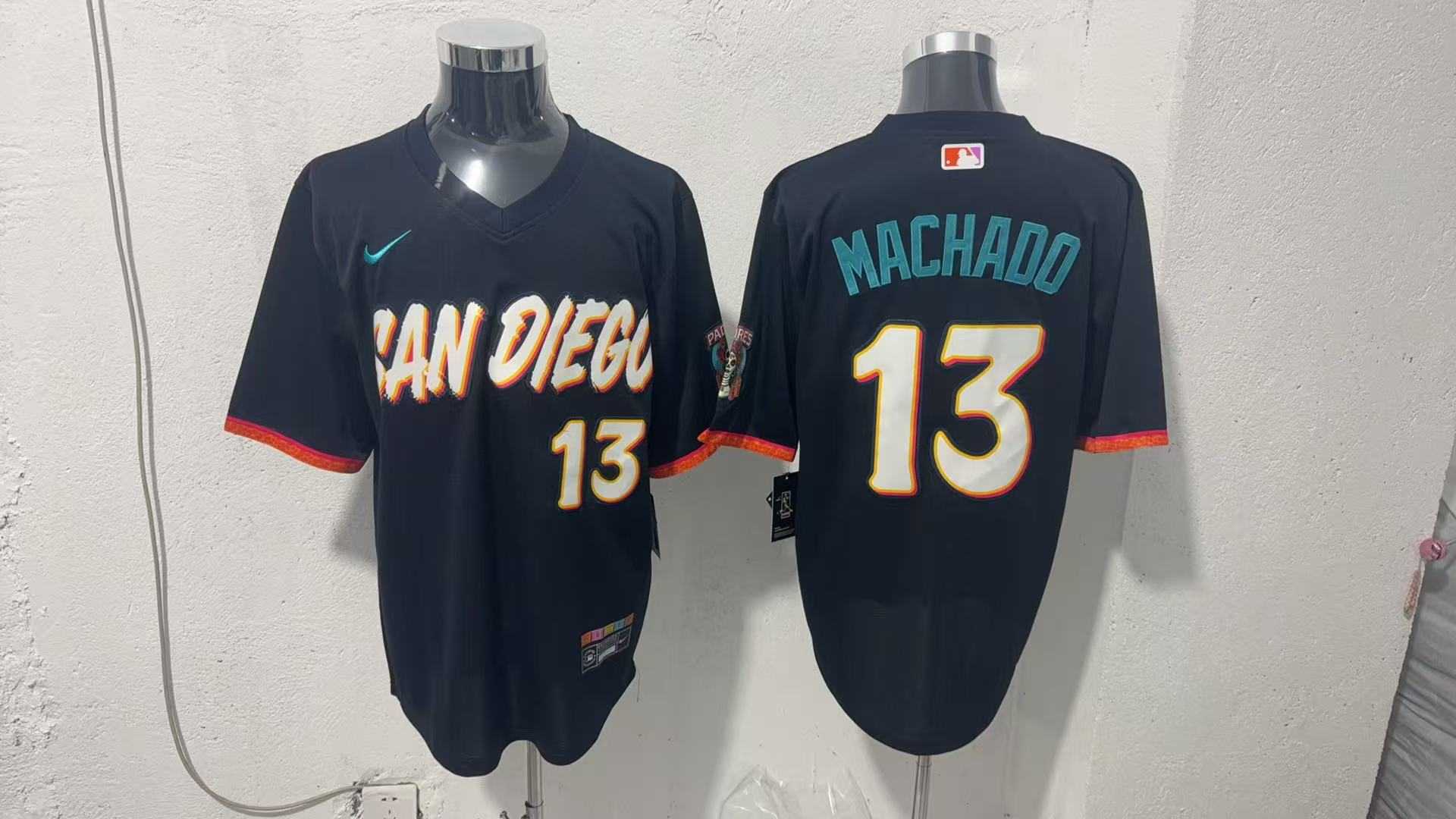 Men%27s San Diego Padres #13 Manny Machado Black 2026 City Connect Stadium Jersey->san diego padres->MLB Jersey