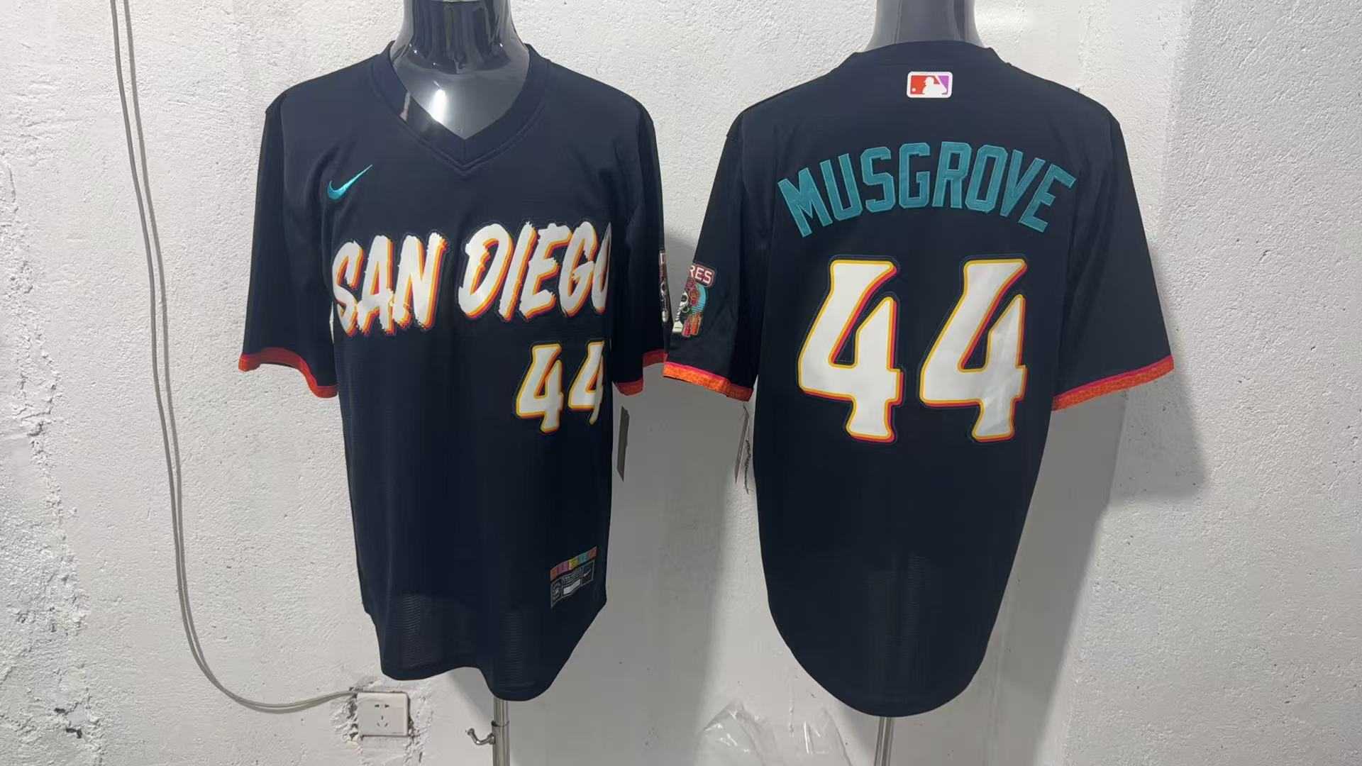 Men%27s San Diego Padres #44 Joe Musgrove Black 2026 City Connect Stadium Jersey->san diego padres->MLB Jersey