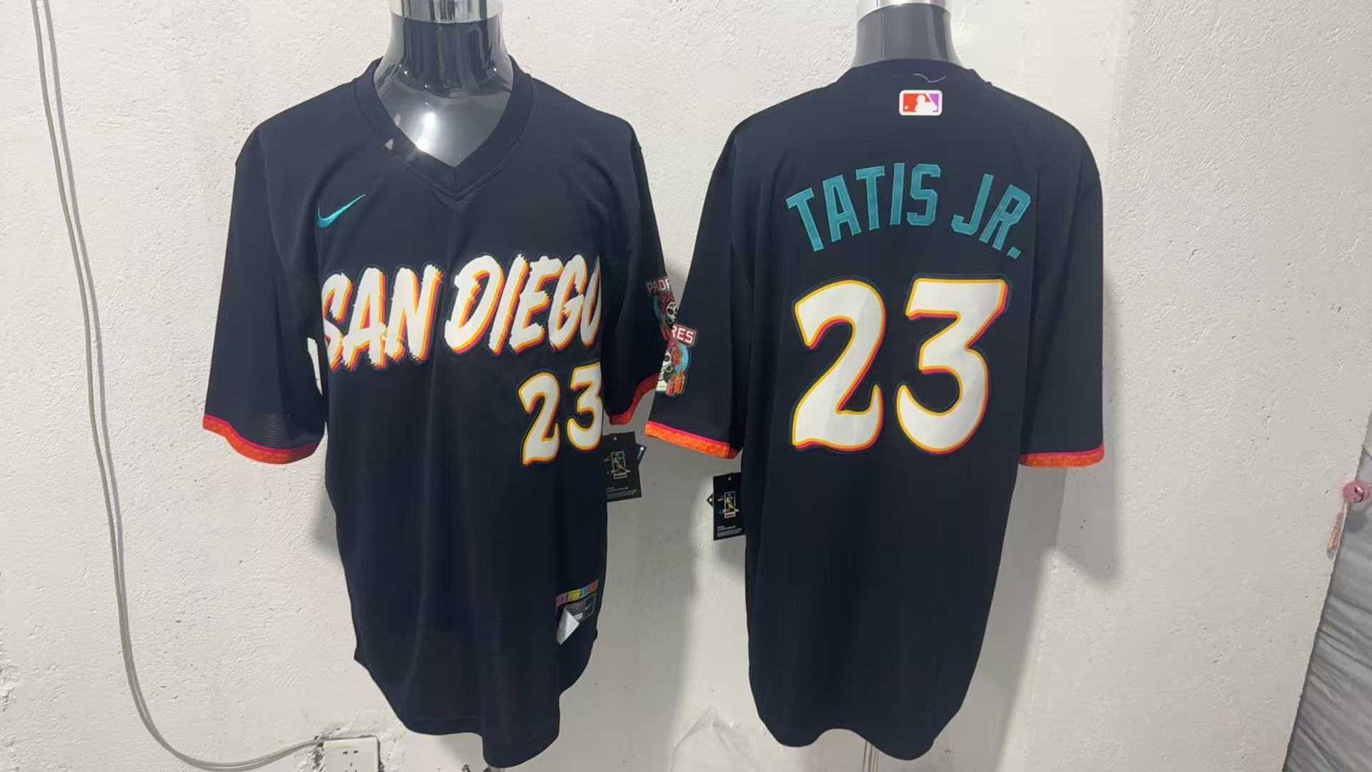 Men%27s San Diego Padres #23 Fernando Tatis Jr. Black 2026 City Connect Stadium Jersey->san diego padres->MLB Jersey