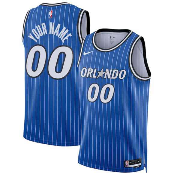 Mens Orlando Magic Active Player Custom Blue 2025 Icon Edition Stitched Basketball Jersey->customized nba jersey->Custom Jersey