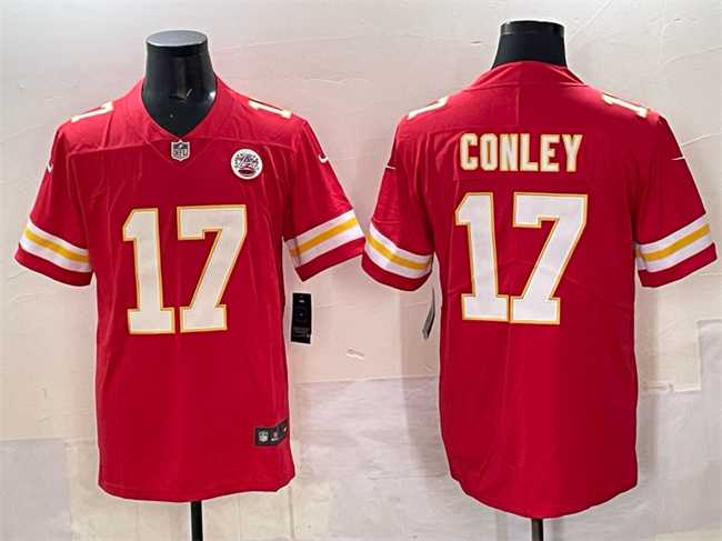 Men%27s Kansas City Chiefs #17 Chris Conley Red Vapor Untouchable Limited Stitched Jersey->cleveland browns->NFL Jersey