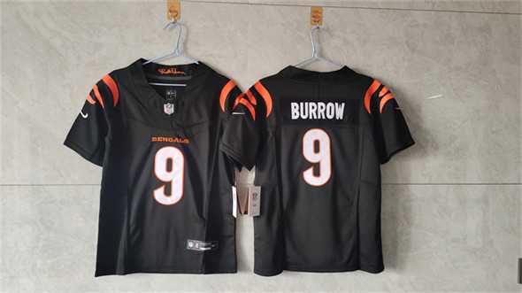 Women%27s Cincinnati Bengals #9 Joe Burrow Black F.U.S.E. Vapor Stitched Jersey->cincinnati bengals->NFL Jersey