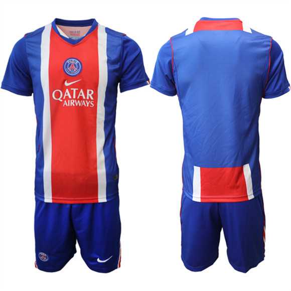 Men%27s Paris Saint-Germain Custom 2026 Red White Soccer Jersey Suit->->Custom Jersey