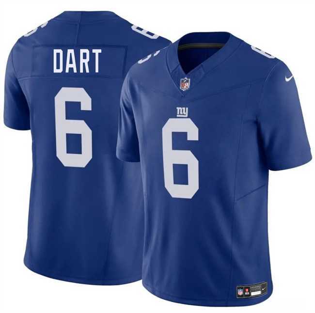 Youth New York Giants #6 Jaxson Dart Blue 2025 Draft F.U.S.E. Vapor Untouchable Limited Stitched Jersey Dzhi->->NFL Jersey