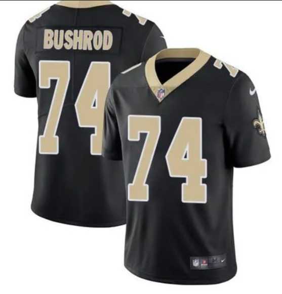 Men & Women & Youth New Orleans Saints #74 Jermon Bushrod Black Vapor Limited Stitched Jersey->kansas city chiefs->NFL Jersey