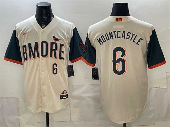 Men%27s Baltimore Orioles #6 Ryan Mountcastle Natural 2026 City Connect Stadium Stitched Jersey->boston red sox->MLB Jersey