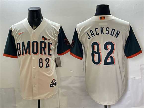 Men%27s Baltimore Orioles #82 Jeremiah Jackson Natural 2026 City Connect Stadium Stitched Jersey->boston red sox->MLB Jersey