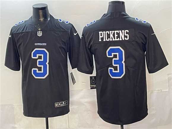 Men%27s Dallas Cowboys #3 George pickens Black Fashion Vapor Untouchable Limited Stitched Jersey->dallas cowboys->NFL Jersey