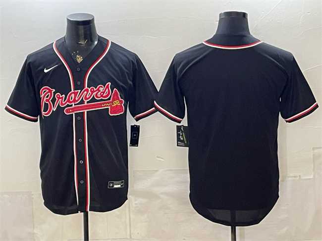 Mens Atlanta Braves Blank 2026 Fashion Replica Black Out Stitched Jersey->atlanta braves->MLB Jersey