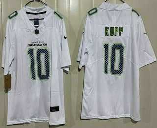 Men%27s Seattle Seahawks #10 Cooper Kupp Limited White Fashion Vapor Jersey->seattle seahawks->NFL Jersey