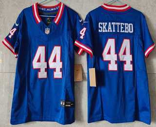 Youth New York Giants #44 Cam Skattebo Limited FUSE Blue Classic Vapor Jersey->anaheim ducks->NHL Jersey