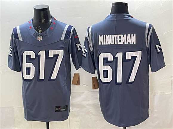Men%27s New England Patriots #617 Minuteman 2025 F.U.S.E. %27Rivalries%27 Vapor Limited Stitched Jersey->new england patriots->NFL Jersey