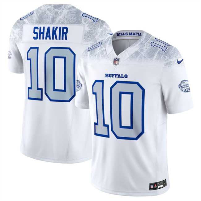 Youth Buffalo Bills #10 Khalil Shakir White 2025 F.U.S.E. Rivalries Vapor Untouchable Stitched Jersey Dzhi->buffalo bills->NFL Jersey