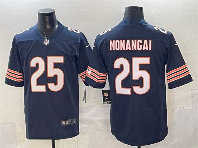 Men%27s Chicago Bears #25 Kyle Monangai Navy Vapor Untouchable Stitched Jersey->indianapolis colts->NFL Jersey