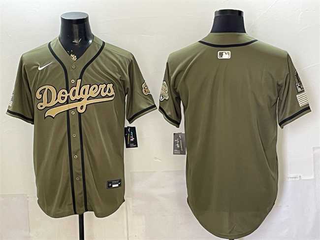 Mens Los Angeles Dodgers Blank Olive 2026 Armed Forces Day Stitched Jersey Dzhi->los angeles dodgers->MLB Jersey