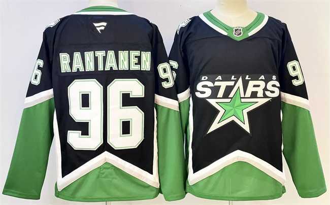 Mens Dallas Stars #96 Mikko Rantanen Black 2025-26 Alternate Stitched Jersey->dallas stars->NHL Jersey