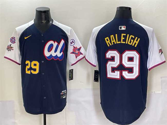 Mens American League #29 Cal Raleigh Navy Alternate 2025 All-Star With Patch Edition Limited Stitched Jersey->2025 mlb all-star->MLB Jersey