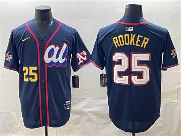 Mens American League #25 Brent Rooker Navy 2025 All-Star Edition Limited Stitched Jersey->2025 mlb all-star->MLB Jersey