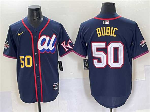 Mens American League #50 Kristofer Bubic Navy 2025 All-Star Edition Limited Stitched Jersey->2025 mlb all-star->MLB Jersey