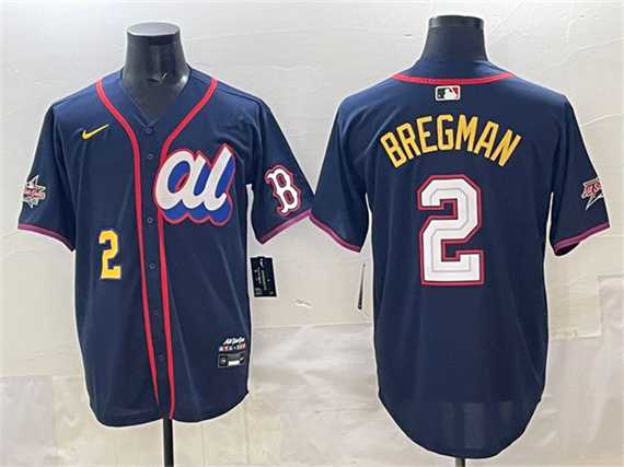 Men%27s American League #2 Alex Bregman Navy 2025 All-Star Edition Limited Stitched Jersey->customized nfl jersey->Custom Jersey