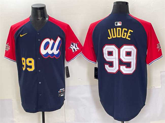 Mens American League #99 Aaron Judge Navy Red Alternate 2025 All-Star Edition Limited Stitched Jersey->2025 mlb all-star->MLB Jersey