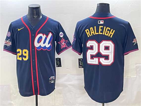 Mens American League #29 Cal Raleigh Navy 2025 All-Star Edition V3 Limited Stitched Jersey->2025 mlb all-star->MLB Jersey