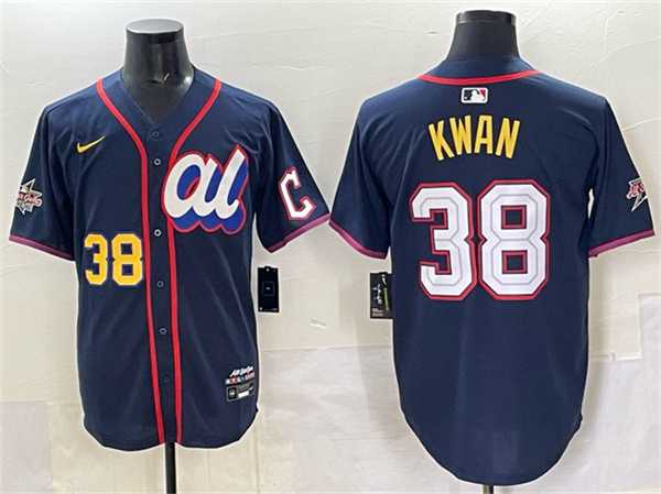 Mens American League #38 Steven Kwan Navy 2025 All-Star Edition Limited Stitched Jersey->2025 mlb all-star->MLB Jersey