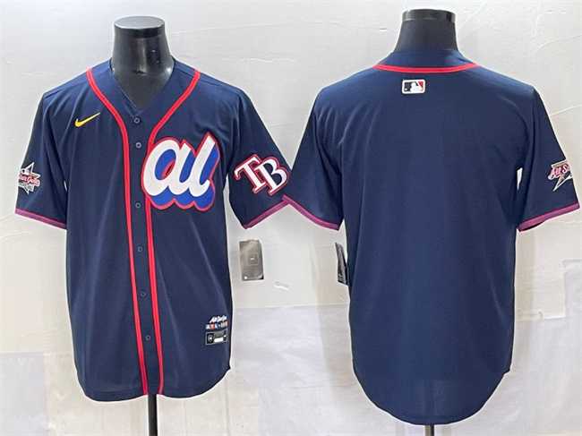 Mens American League Tampa Bay Rays Blank Navy 2025 All-Star Edition Limited Stitched Jersey->2025 mlb all-star->MLB Jersey