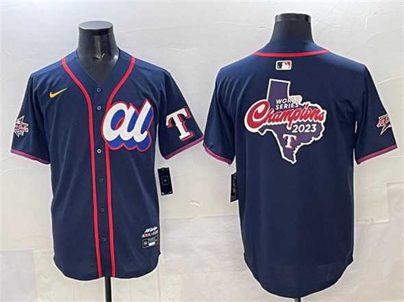 Mens American League Texas Rangers Team Big Logo Navy 2025 All-Star Edition Limited Stitched Jersey->2025 mlb all-star->MLB Jersey