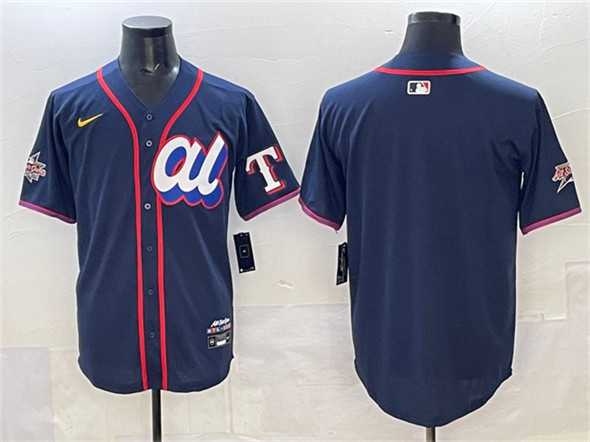 Mens American League Texas Rangers Blank Navy 2025 All-Star Edition Limited Stitched Jersey->2025 mlb all-star->MLB Jersey