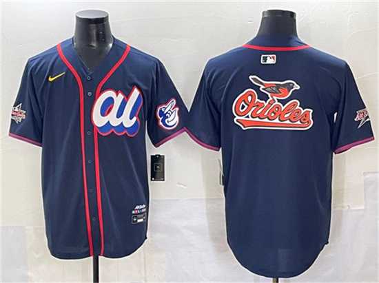 Mens American League Baltimore Orioles Team Big Logo Navy 2025 All-Star Edition Limited Stitched Jersey->2025 mlb all-star->MLB Jersey
