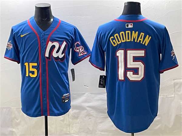 Mens National League #15 Hunter Goodman Blue 2025 All-Star Edition Limited Stitched Jersey->2025 mlb all-star->MLB Jersey