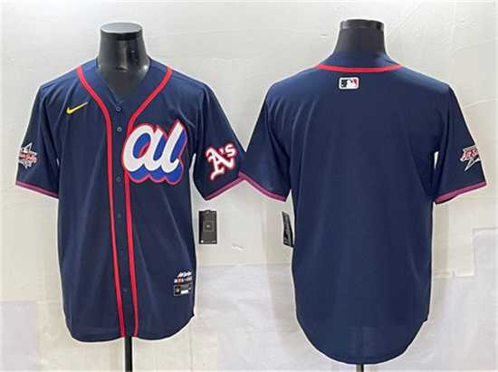 Mens American League Oakland Athletics Blank Navy 2025 All-Star Edition Limited Stitched Jersey->2025 mlb all-star->MLB Jersey