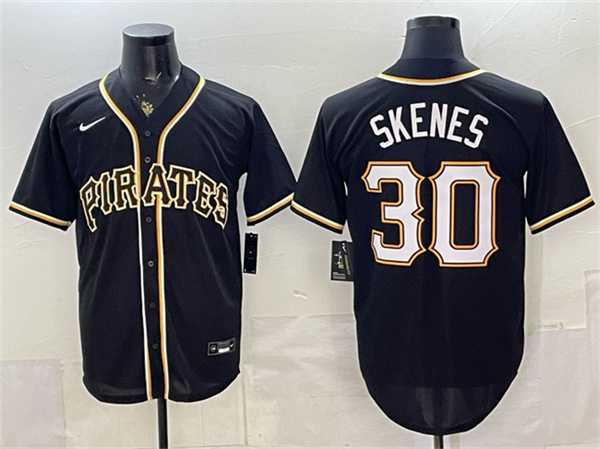 Men%27s Pittsburgh Pirates #30 Paul Skenes 2026 Fashion Black Out Stitched Jersey->san diego padres->MLB Jersey