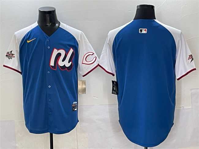 Mens National League Cincinnati Reds Blank Blue Alternate 2025 All-Star Edition Limited Stitched Jersey->2025 mlb all-star->MLB Jersey
