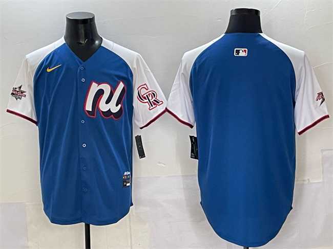 Mens National League Colorado Rockies Blank Blue 2025 All-Star Edition Limited Stitched Baseball->2025 mlb all-star->MLB Jersey