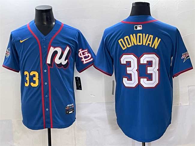 Mens National League #33 Brendan Donovan Blue 2025 All-Star Edition Limited Stitched Jersey->2025 mlb all-star->MLB Jersey