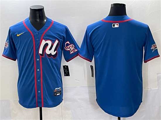 Mens National League Colorado Rockies Blank Blue 2025 All-Star Edition Limited Stitched Jersey->2025 mlb all-star->MLB Jersey