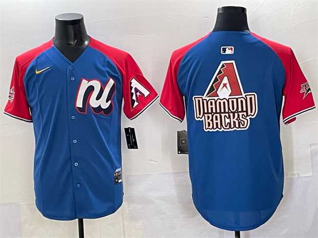 Mens National League Arizona Diamondbacks Team Big Logo Blue Red Alternate 2025 All-Star Edition Limited Stitched Jersey->2025 mlb all-star->MLB Jersey