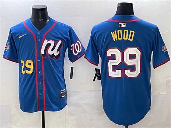 Mens National League #29 James Wood Blue 2025 All-Star Edition Limited Stitched Jersey->2025 mlb all-star->MLB Jersey