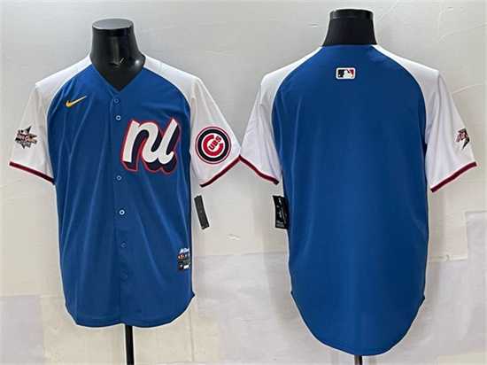 Mens National League Chicago Cubs Blank Blue Alternate 2025 All-Star Edition Limited Stitched Jersey->2025 mlb all-star->MLB Jersey