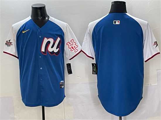 Mens National League New York Mets Blank Blue Alternate 2025 All-Star Edition Limited Stitched Jersey->2025 mlb all-star->MLB Jersey