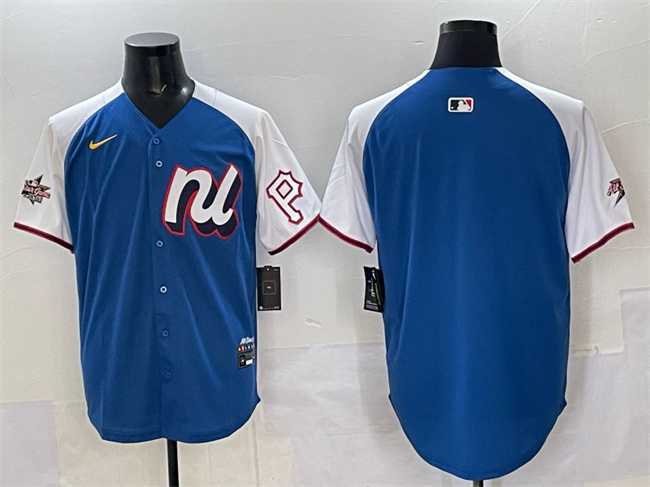 Mens National League Pittsburgh Pirates Blank Blue Alternate 2025 All-Star Edition Limited Stitched Jersey->2025 mlb all-star->MLB Jersey